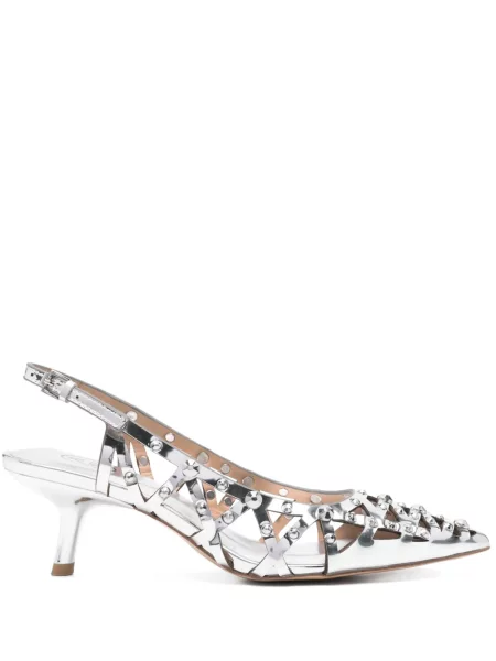 Pantofi cu toc Ash slingback argintiu