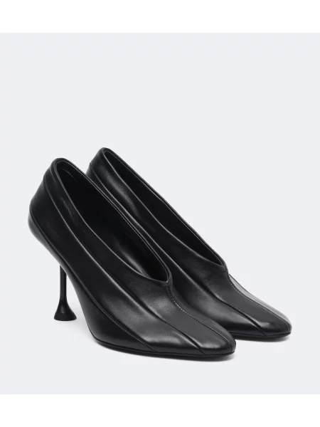 Tricou Proenza Schouler din piele negru