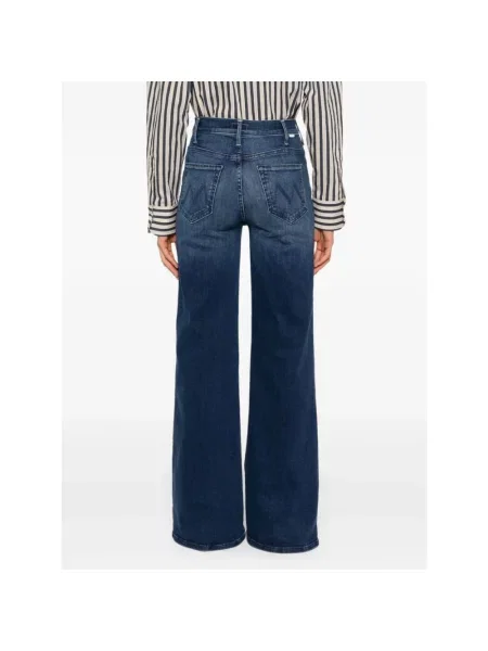 Jeansy Mother z wysoką talią niebieskie