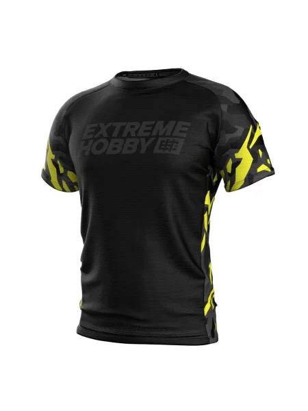 Koszulka Techniczna Sportowa EXTREME HOBBY BLACK PANTHER czarna