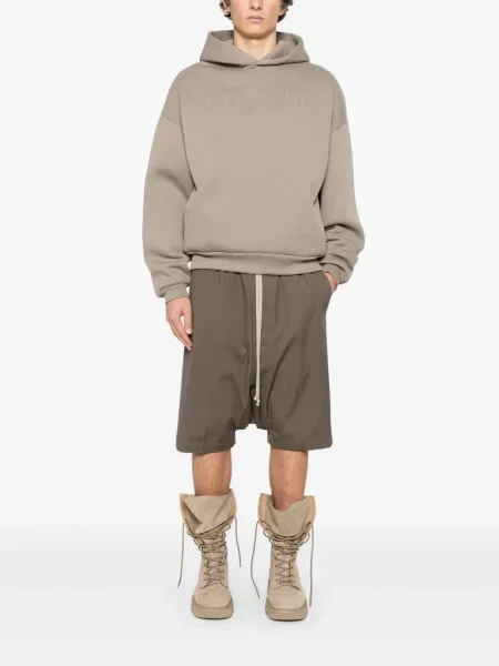 Суичър с качулка Fear Of God сиво