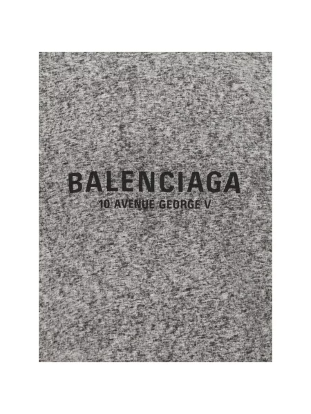 Koszulka Balenciaga z logo szara