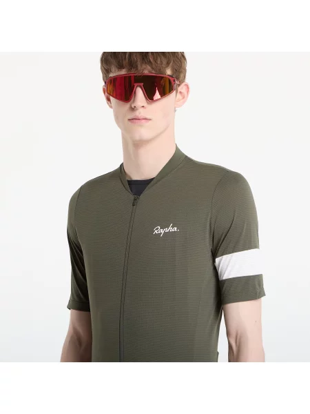 Tricou Rapha din jerseu alb