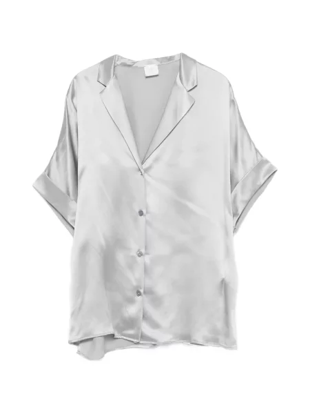 Jedwabna koszula Eleventy szara