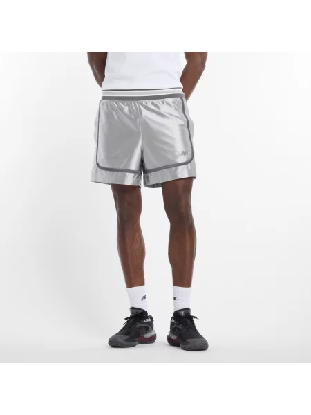 Spodenki New Balance – srebrne