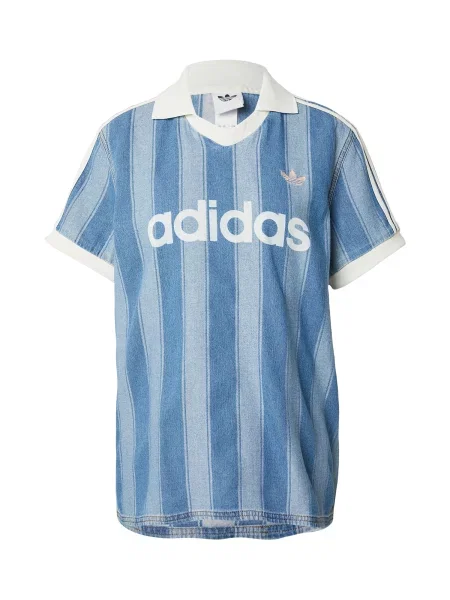 ADIDAS ORIGINALS Póló kék farmer / világoskék fehér