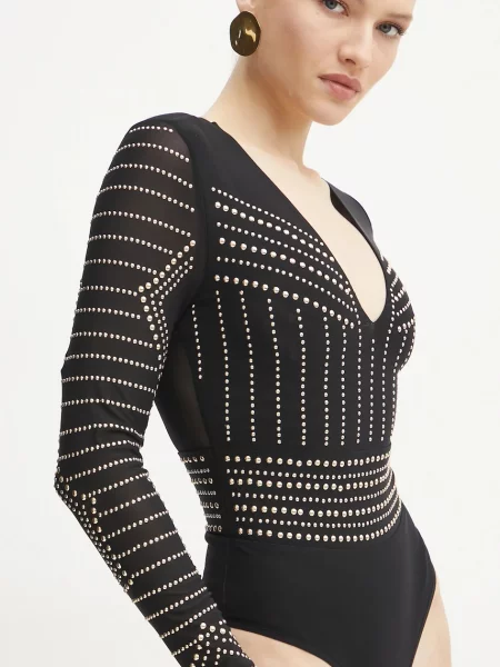 Bodi Marciano Guess KRISTAL za žene s aplikacijom crna