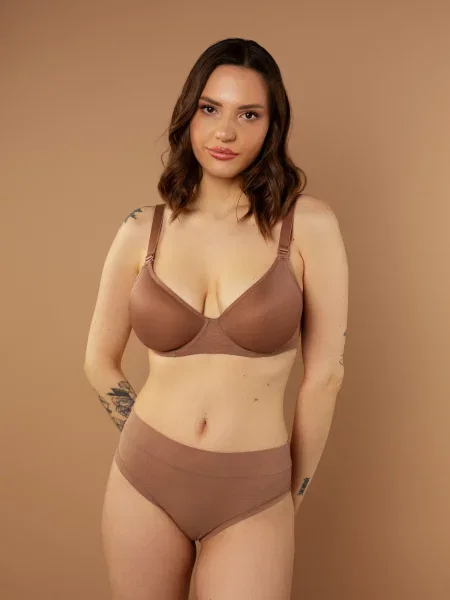 Труси brabrabra поліамід/еластан бежевий