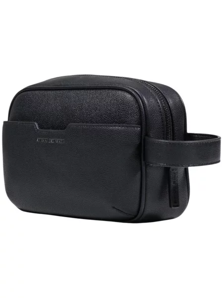 Pungă cosmetică Armani Exchange negru