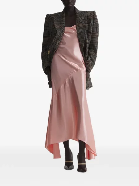 Rochie Mugler asimetrică roz