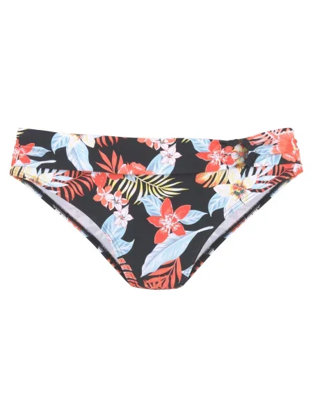 S.Oliver Slip costum de baie albastru deschis / galben / portocaliu / negru alb