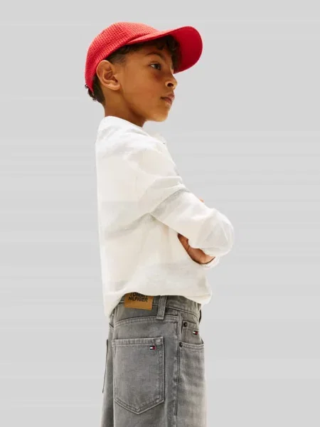 Szorty jeansowe o kroju regular fit z 5 kieszeni Tommy Hilfiger Teens