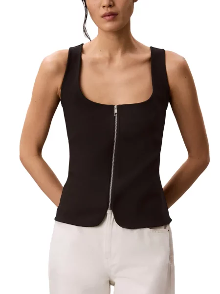 Top Calvin Klein fără mâneci negru