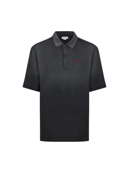 Haftowana koszulka polo Alexander Mcqueen czarna