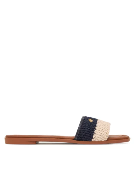 Klapki Tommy Hilfiger granatowe