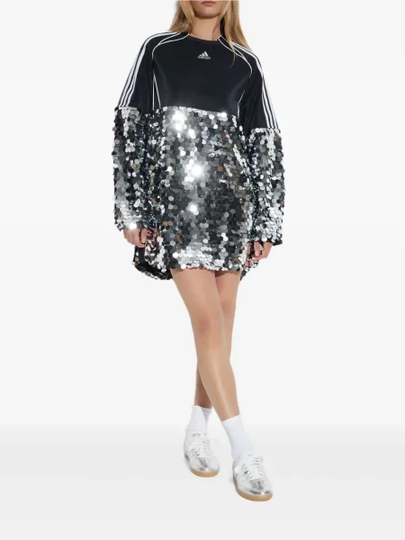 Tricou Adidas cu dungi cu imagine din jerseu verde