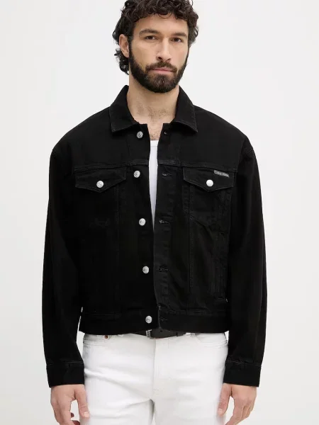Calvin Klein Jeans Geacă de blugi Ck Classic negru
