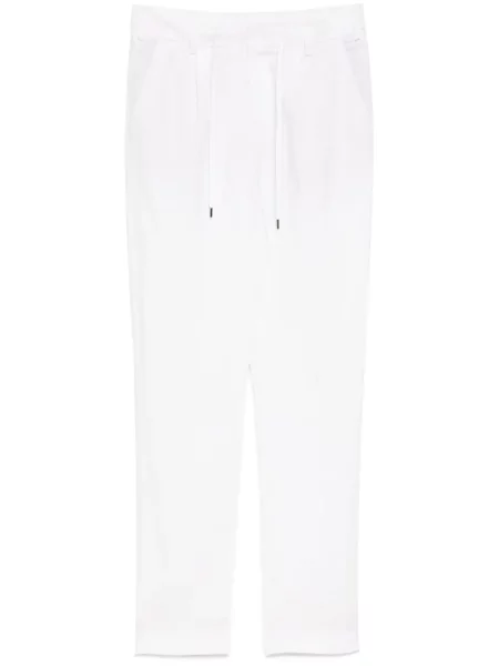 Lněné kalhoty N.peal bílé
