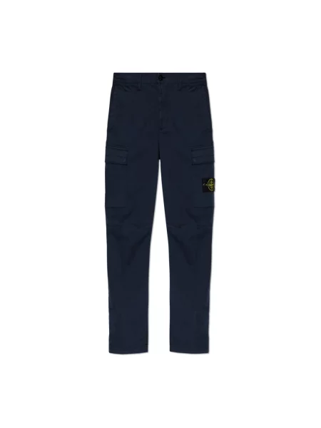 Spodnie cargo Stone Island z kamieniami niebieskie