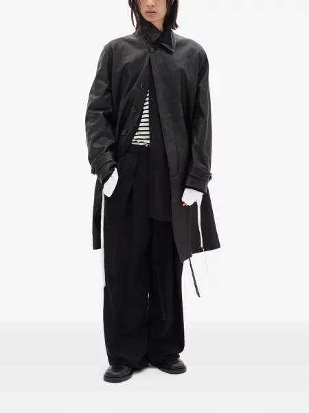 Pantaloni Ann Demeulemeester plisate negru