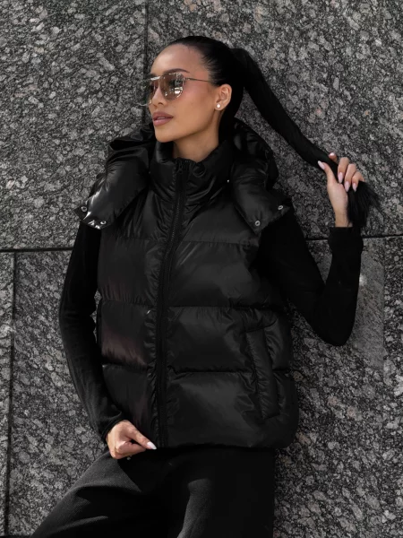 Жилет з утеплювачем Jadone Fashion Zhylet_Kul_chorne чорний