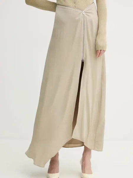 Fusta maxi Nanushka bej