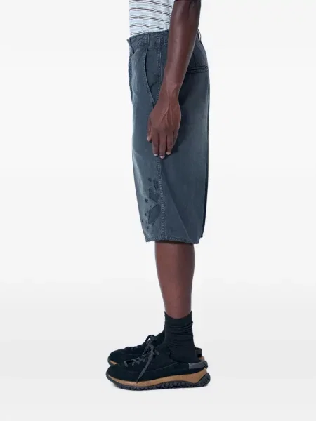 Pantaloni scurți Visvim zdrențuiți gri