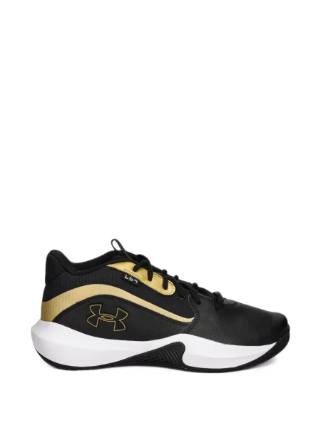 Sneakerși Under Armour cu șireturi din dantelă cu autograf negru