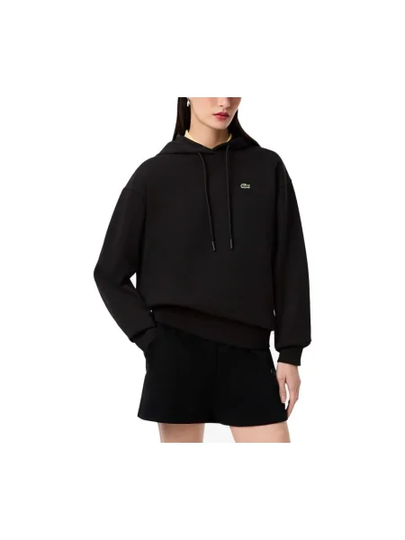 Lacoste Mikina Oversize čierna