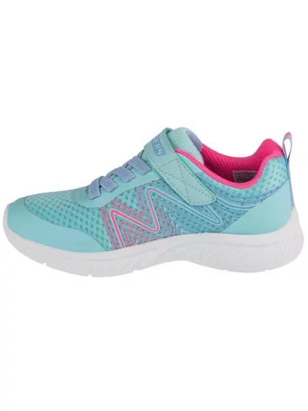 Buty Skechers Dziecięce Sportowe Niebiesko Turkusowo Różowe niebieskie