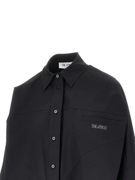 Top The Attico cu broderie negru