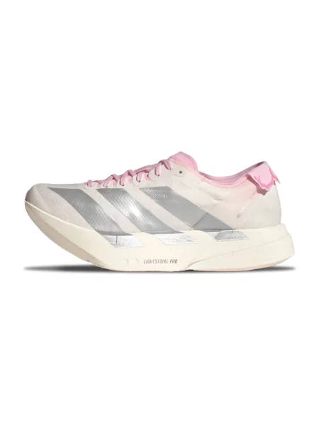Sneakers adidas Adizero Adios Pro 4 Core White/ Silver Met./ Clear Pink EUR 40 białe
