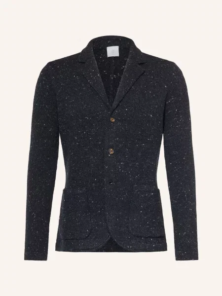 Eleventy Pletené Sako Extra Slim Fit tmavě modrá