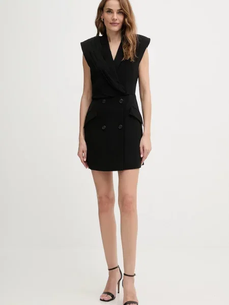 Сукня Karl Lagerfeld mini облягаюча чорний