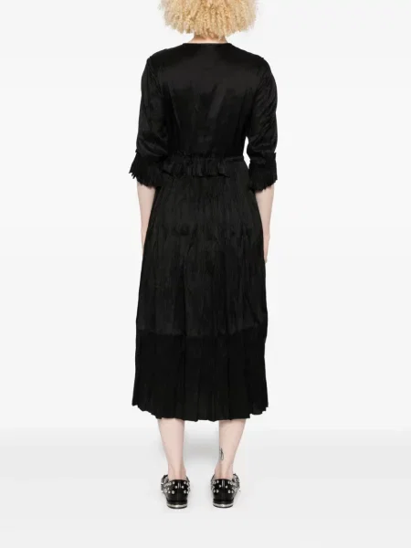 Rochie Christian Peau cu volane de costum negru
