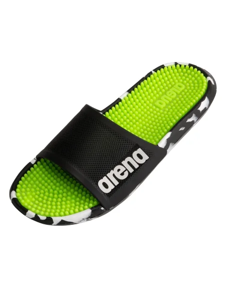 ARENA Flip-flops MARCO BI verde limetă / negru alb