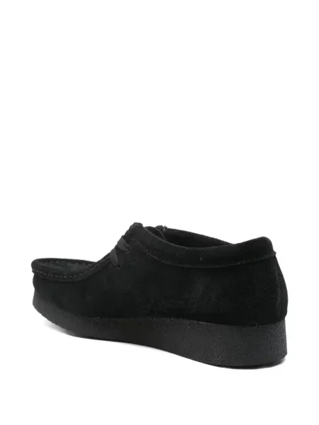 Pantofi derby Clarks din piele de căprioară negru