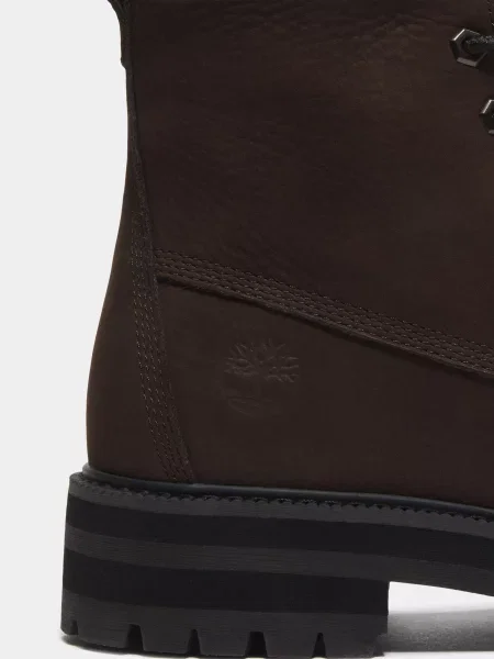 Ботинки Timberland из нубука коричневые