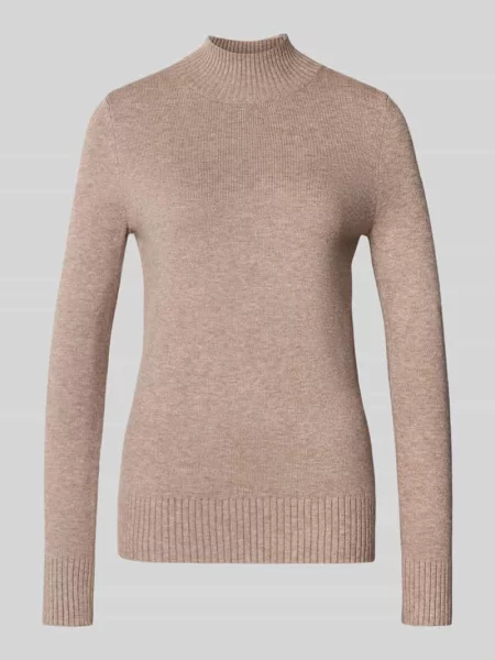 Sweter z dzianiny o kroju regular fit ze stójką Christian Berg Woman