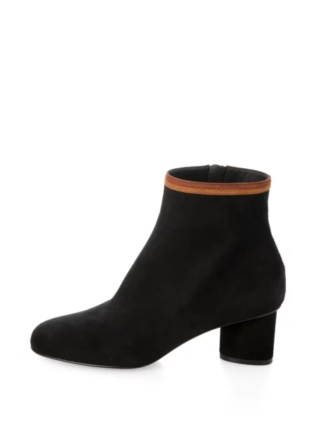 Cizme scurte Ferragamo din piele de căprioară negru