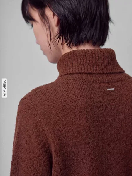 Sweter z półgolfem o kroju relaxed fit z mieszanka żywej wełny i kaszmiru model Febisana' Boss