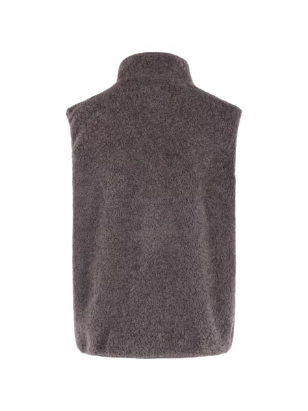 Vestă Maison Kitsune din fleece gri