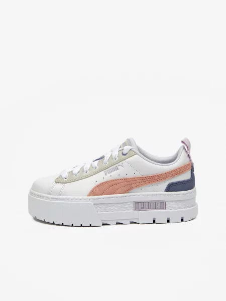 Pantofi Puma din piele alb