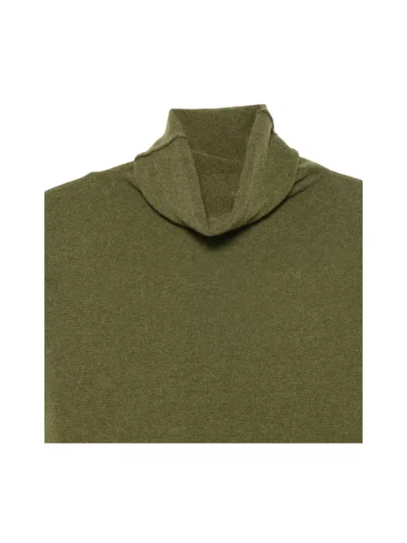 Sweter z golfem C.t.plage z kaszmiru zielony