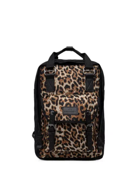 Rucsac Doughnut cu imagine cu model leopard cu cataramă negru