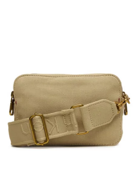 Calvin Klein Rankinė Webbing Strap Canvas Camera Bag smėlio