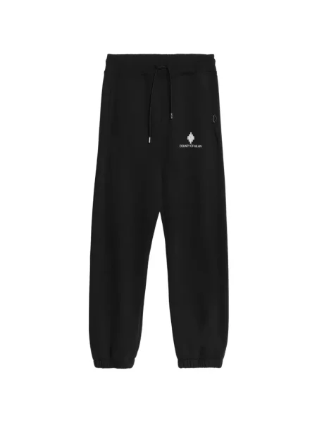 Pantaloni County Of Milan alergare cu cordon negru