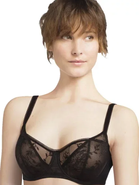 Мягкий бюстгальтер на косточках чорний