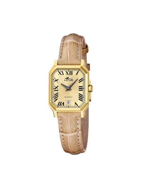 Lotus Analogové hodinky Date watch Square Series zlatá