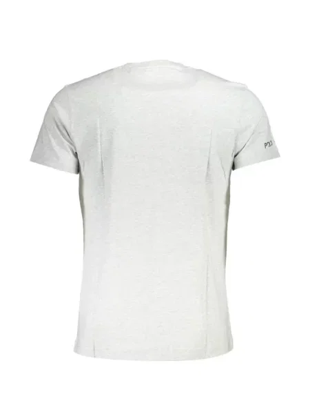 Tricou La Martina cu broderie gri